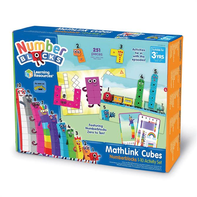 Learning Resources Mathlinks Cubes Numberblocks 1-10 Activity Set